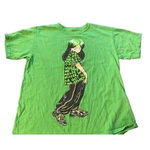 Billie Eilish Official Concert Tee: Adult XS: GUC: Band Merch:Anime Style